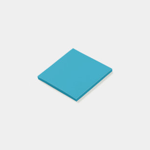 Blue-green (solid colour)  post-it notes