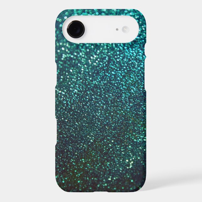 Blue/Green Sparkle Glitter Galaxy Case (Back)