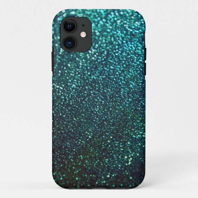 Blue/Green Sparkle Glitter iPhone 5 Case (Back)