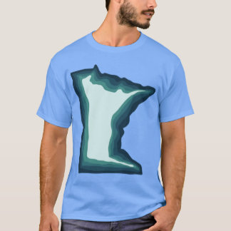 Blue Green Teal Minnesota T-Shirt