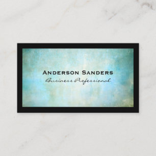 Blue Green Texture Background Border Business Card