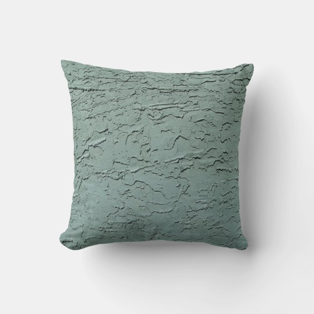 Blue Green Textured Pillow (Front)