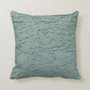 Blue Green Textured Pillow