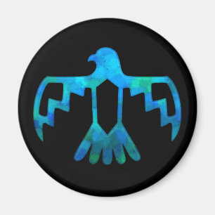 Blue-Green Thunderbird Magnet