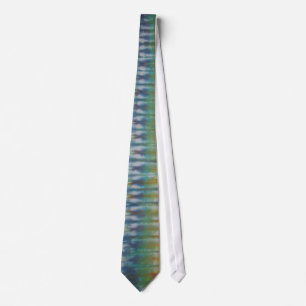Blue Green Tie Dye Necktie