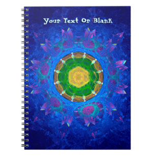 Blue-Green Tie Dye Notebook