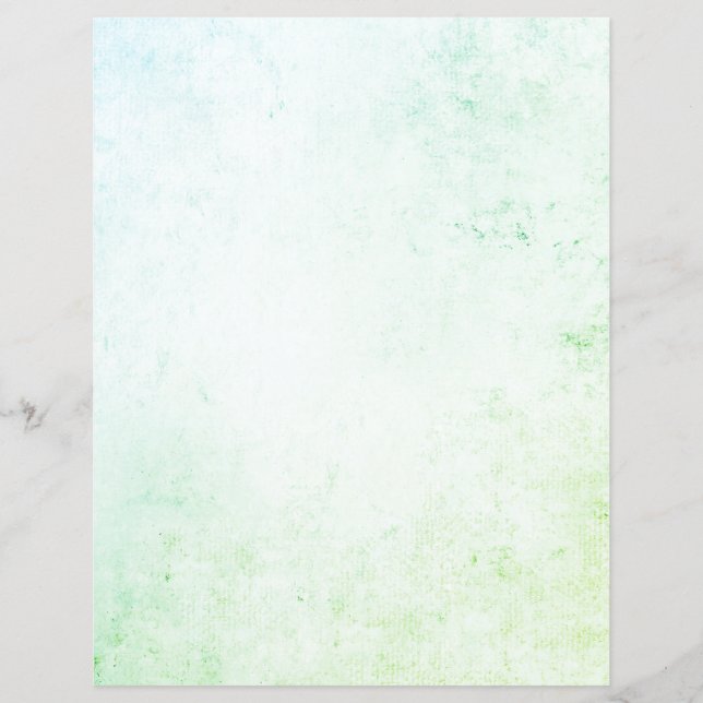 Blue Green Venetian Plaster Texture Scrapbook (Front)