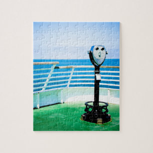 Blue Green View Finder Jigsaw Puzzle