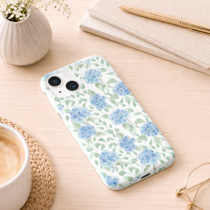 Blue Green Watercolor Wildflower Case-Mate iPhone 14 Case