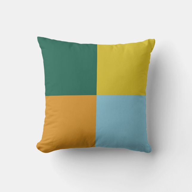 Blue Green Yellow Orange Cushion (Front)