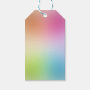 Blue Green Yellow Orange Pink Red Purple Colourful Gift Tags