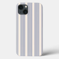 Blue-grey and beige five stripe pattern