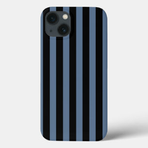 Blue grey and black stripes Case-Mate iPhone case