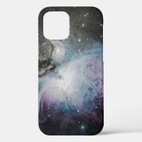 Blue, grey, and purple nebula