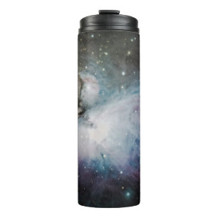 Blue, grey, and purple nebula thermal tumbler