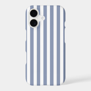 Blue grey and white candy stripes