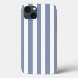 Blue-grey and white candy stripes Case-Mate iPhone iPhone 13 Case