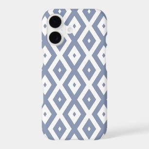 Blue grey and white diamond pattern