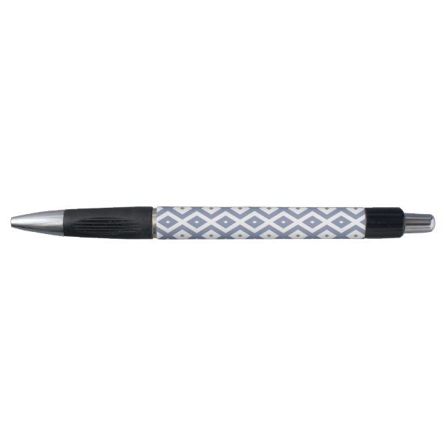 Blue grey and white diamond pattern (Front)