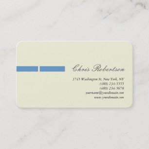 Blue-Grey Beige Round Corner Script Business Card