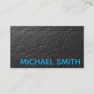 Blue Grey Chalk Wall Texture Business Card