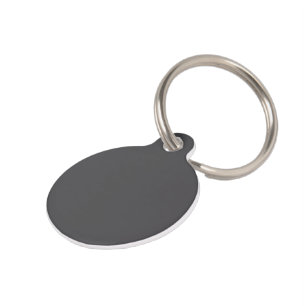 Blue-grey colour field covering the entire image pet tag