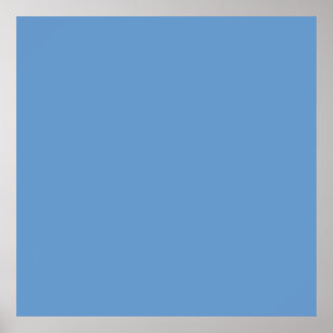 Blue-grey (Crayola) (solid colour) Poster