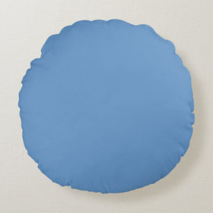 Blue-grey (Crayola) (solid colour) Round Cushion