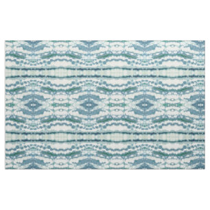 Blue Grey Cream & White Coastal Fabric 'Anchorage