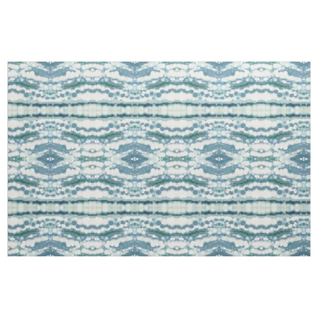 Blue Grey Cream & White Coastal Fabric 'Anchorage (Fat Quarter)