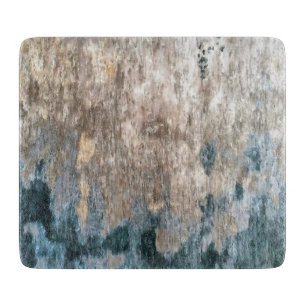 Blue Grey Decorative Abstract Artwork Cutting Board