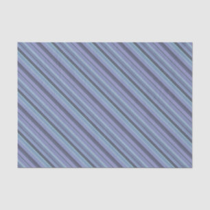 Blue-grey diagonal stripes tissue paper