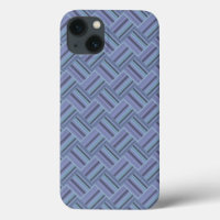 Blue-grey diagonal stripes weave pattern Case-Mate