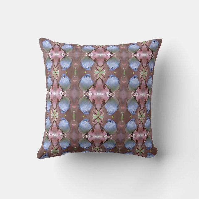 Blue-Grey Gnatcatcher - Backyard Bird Pillow (Back)