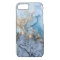 Blue Grey Gold Modern Marble Texture Barely There