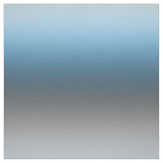 Blue Grey Gradient Ombre Colored Fabric