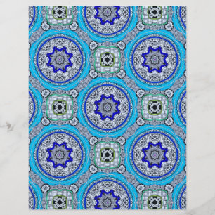 Blue Grey Green Scrapbook Paper