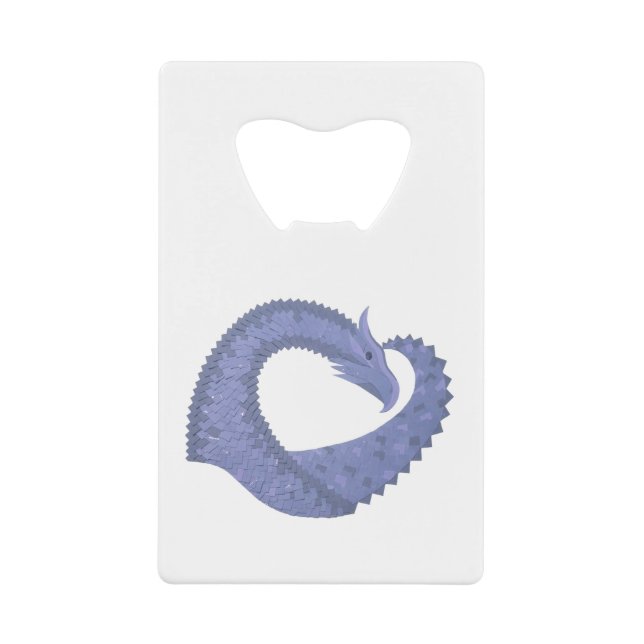 Blue-grey heart dragon on white (Front)