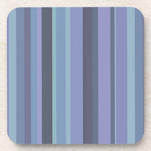 Blue-grey horizontal stripes coaster