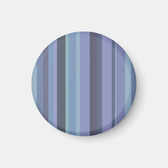 Blue-grey horizontal stripes magnet (Front)