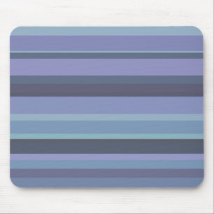 Blue-grey horizontal stripes mouse mat