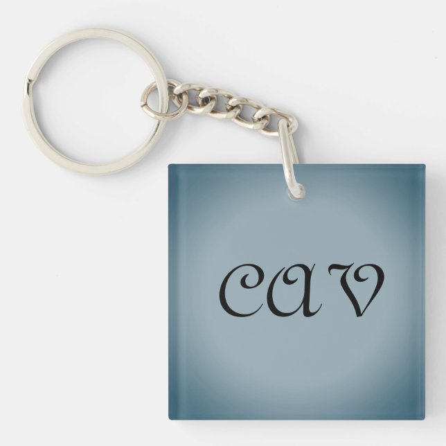 Blue Grey Keychain  (Front)