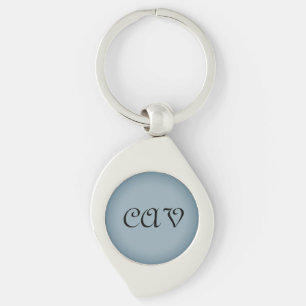 Blue Grey Keychain 