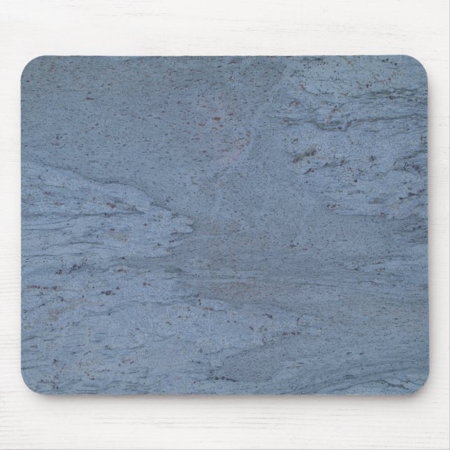 Blue Grey Marble Swirled Mousepad (Front)