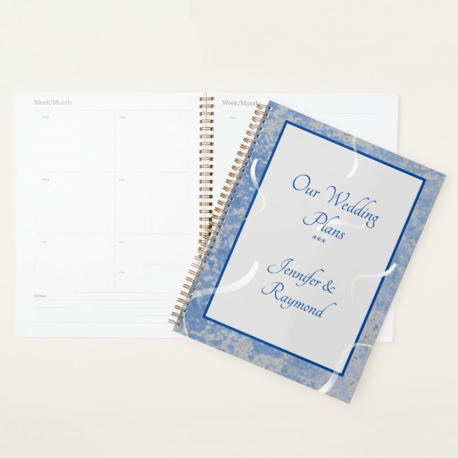 Blue & Grey Marble Wedding Planner (Display)