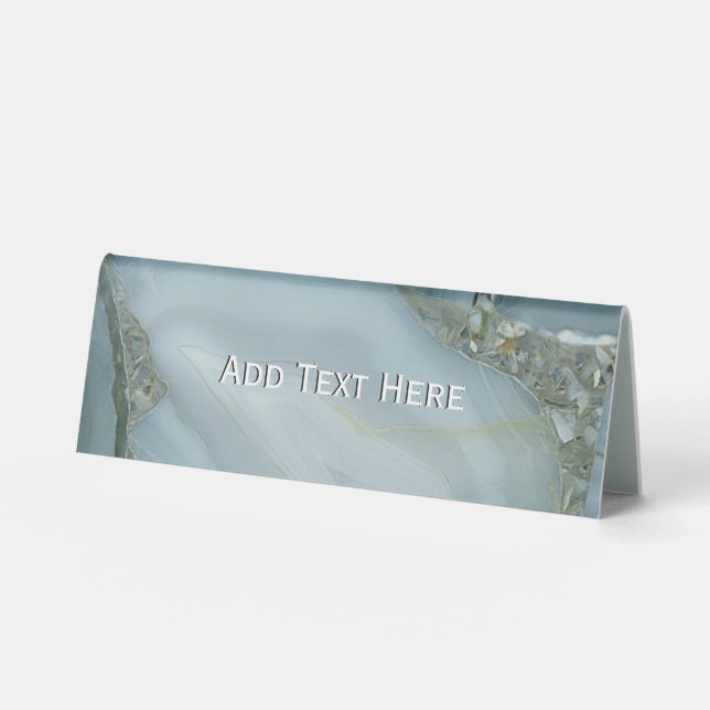 Blue Grey Marble with Gold Vein (Front)