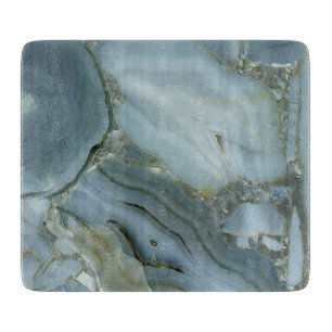 Blue Grey Marble with Gold Vein Cutting Board