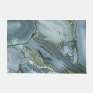 Blue Grey Marble with Gold Vein Doormat