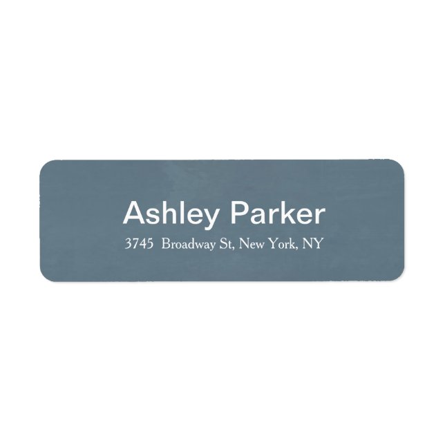 Blue Grey Modern Elegant Stylish Trendy (Front)