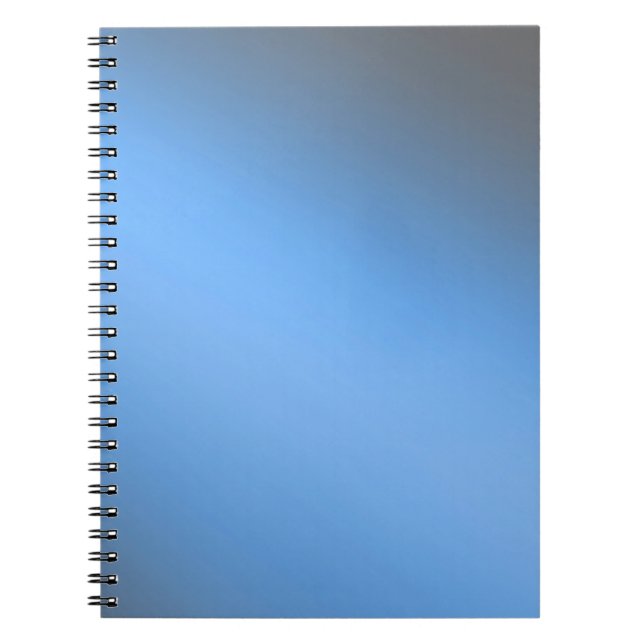 Blue Grey  moonlight ombre effect  Notebook (Front)